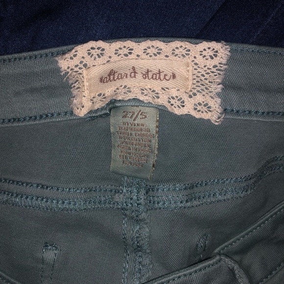 Teal Ripped Jeans - Picture 3 of 3